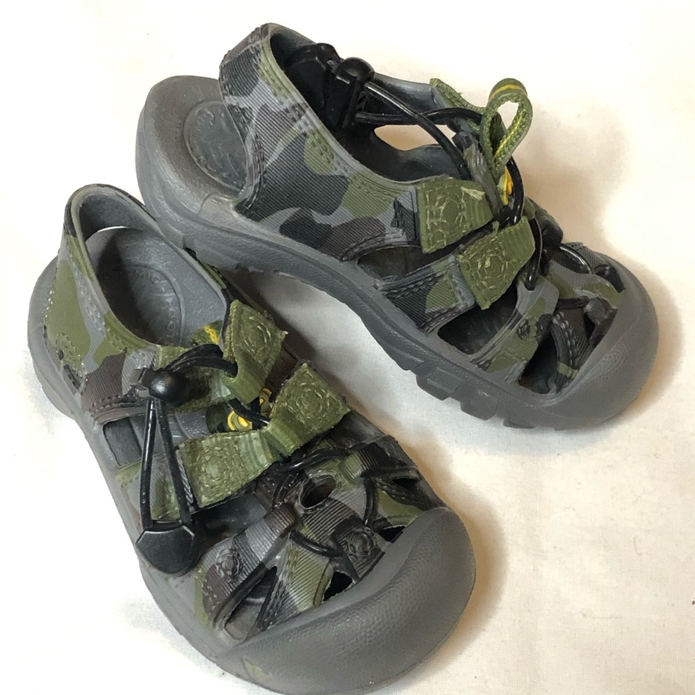 Keen Kids Camouflage Green and Gray Water Shoes